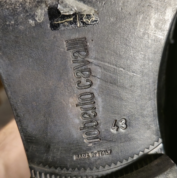 Roberto Cavalli Monogram black loafers men size 43 EU. - Picture 4 of 7